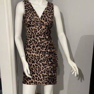 Forever 21 Leopard Print Sleeveless Dress Size Medium